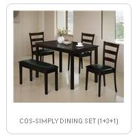 COS-SIMPLY DINING SET (1+3+1)